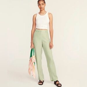 J. Crew Women’s Drapey Cupro Blend Pants / Size 14 / Faded Pistachio/ Brand NWT